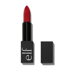 E.L.F. O Face Satin LIPSTICK Long-Lasting Creamy Jojoba Infused OWN IT Red